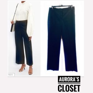 Jil Sander 2 Black Dress Pant Cropped Cotton